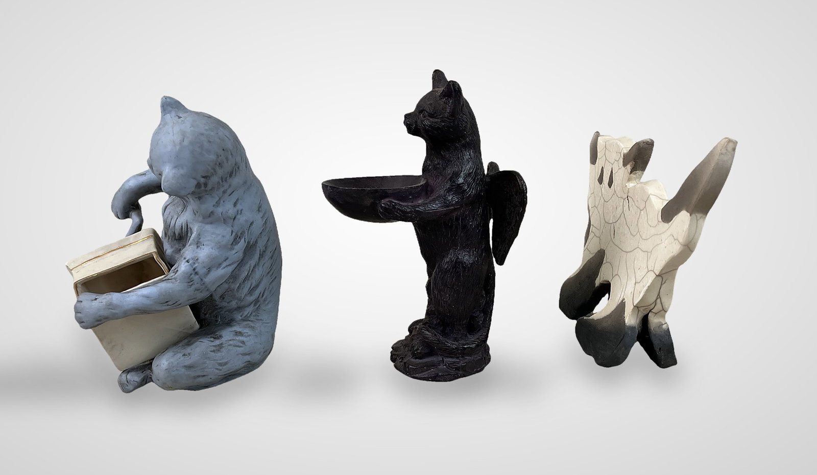 Four Cat Figurines - 16