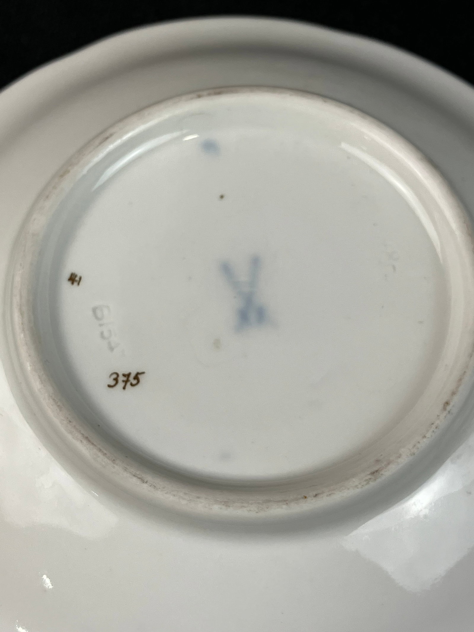Gilt Decorated Meissen Cup and Saucer - 10