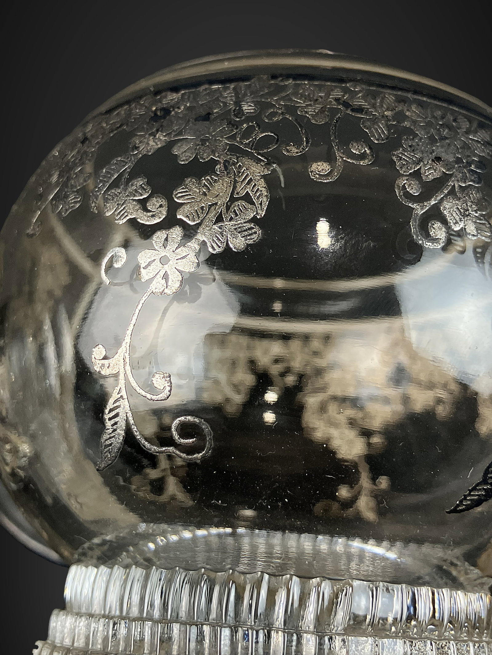 Art Deco Silver Overlay Glassware - 7
