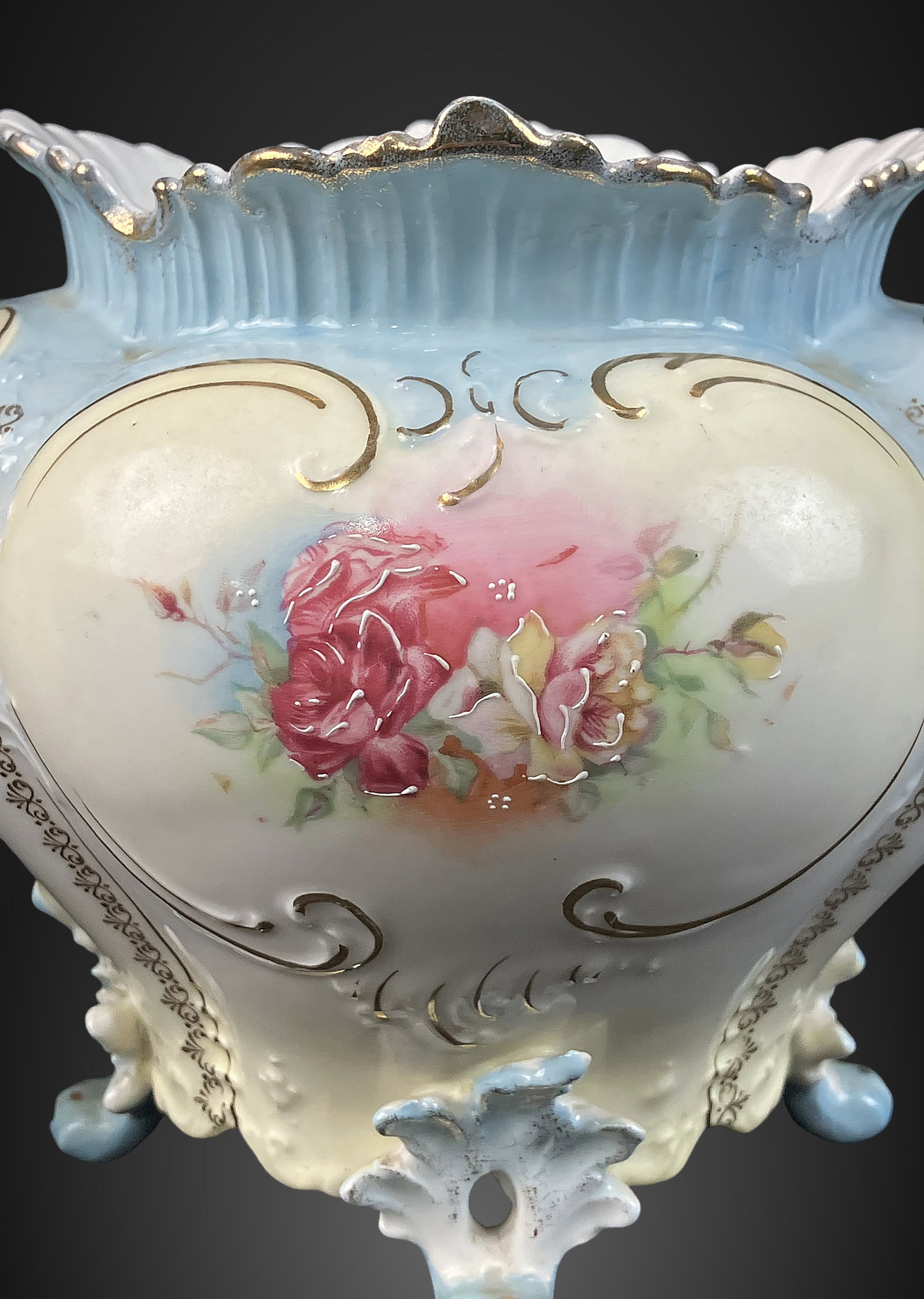 Porcelain Vases Including Carl Tielsch - 4