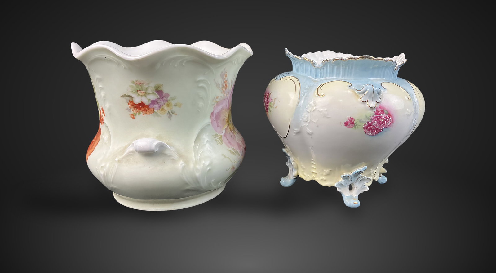 Porcelain Vases Including Carl Tielsch - 5