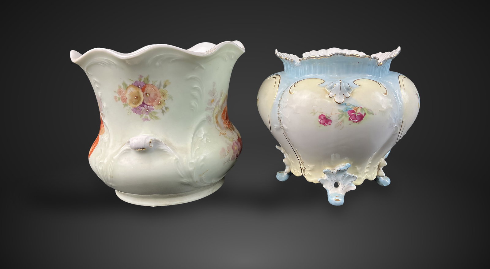 Porcelain Vases Including Carl Tielsch - 7