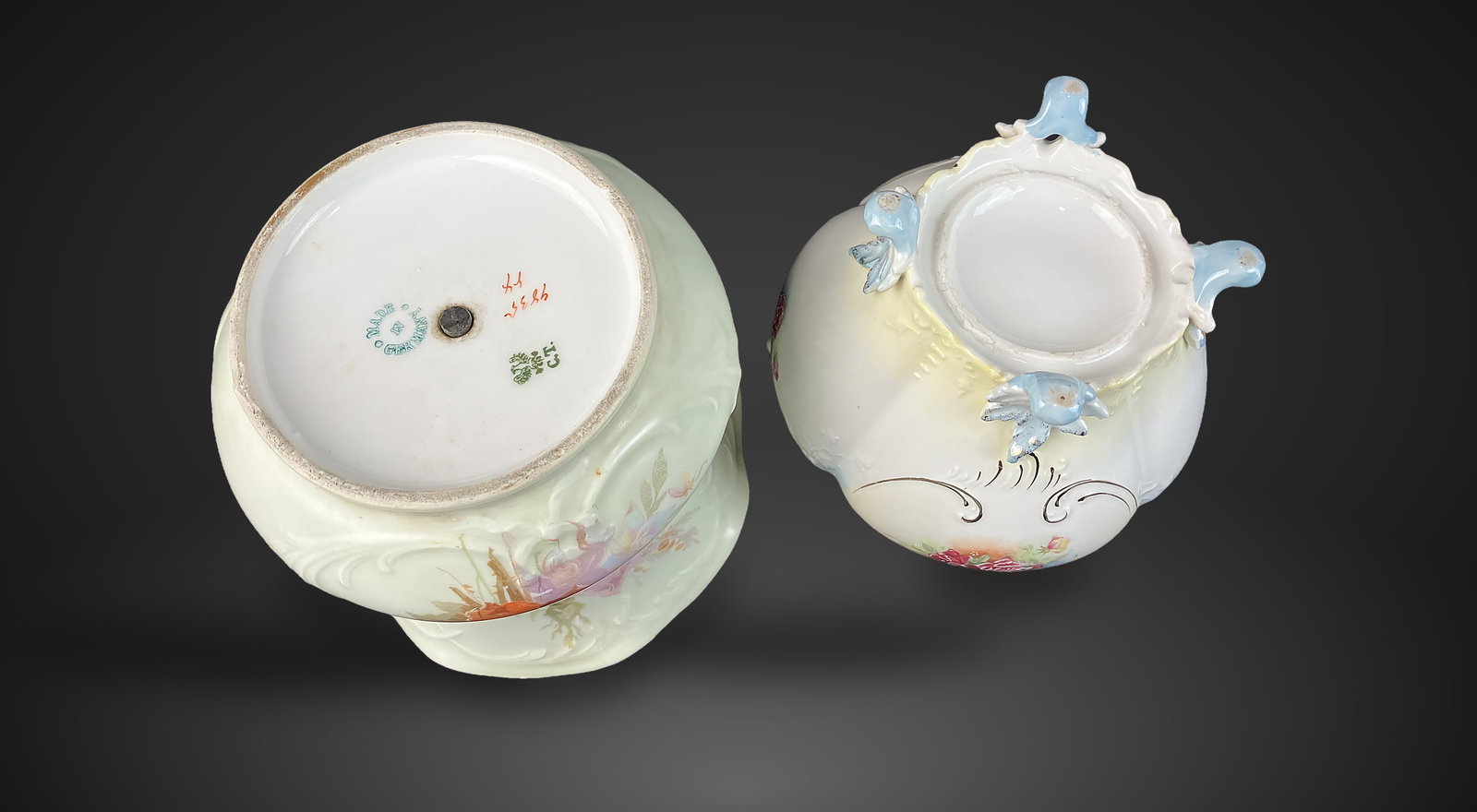 Porcelain Vases Including Carl Tielsch - 8