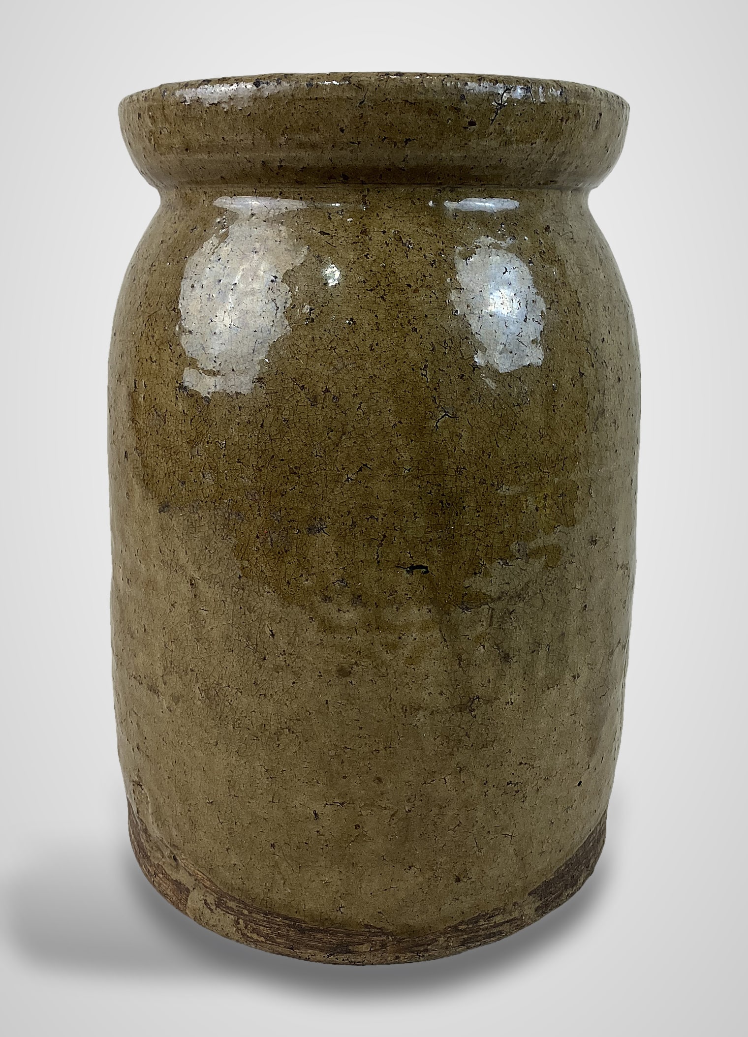 Southern Alkaline Glaze Stoneware Crock - 2