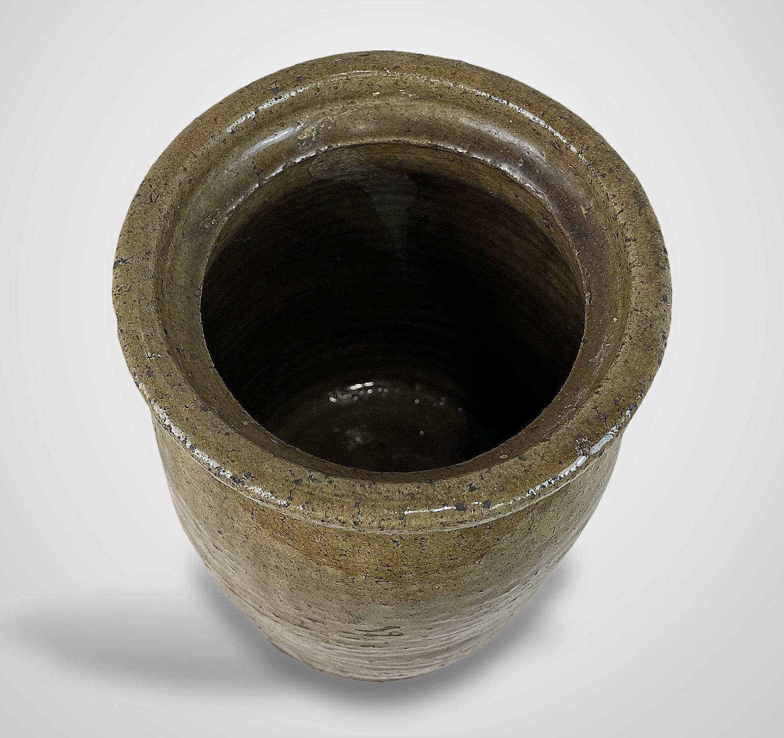 Southern Alkaline Glaze Stoneware Crock - 6