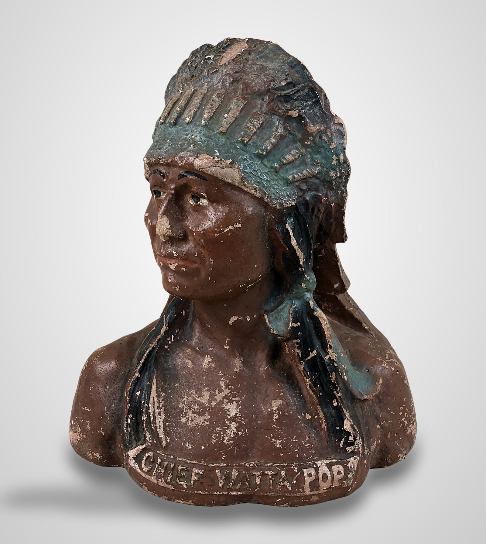 Native American Figural Chief Store Display - 2