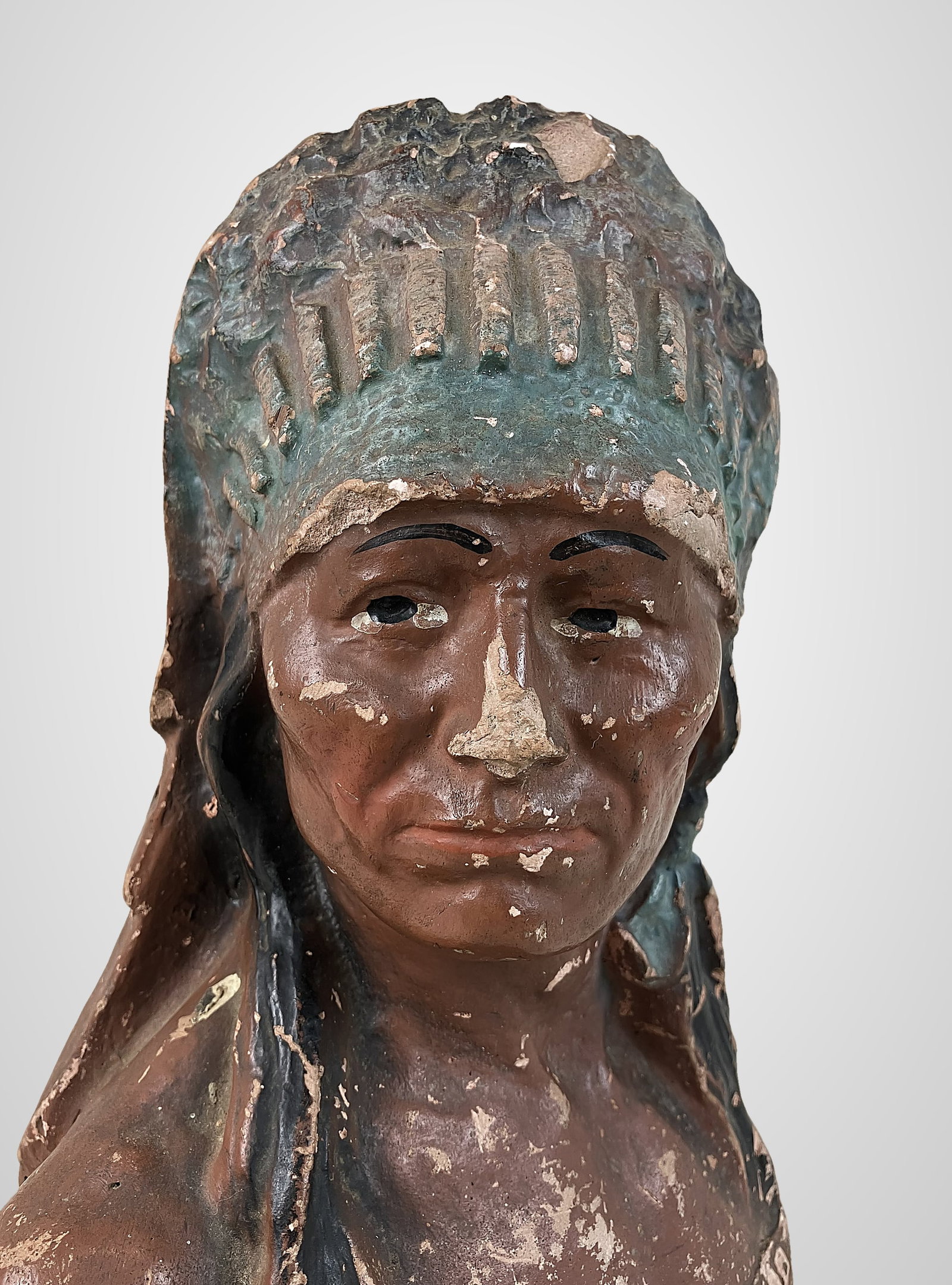 Native American Figural Chief Store Display - 8