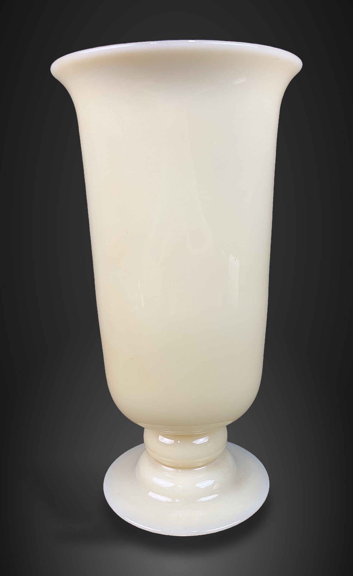 Steuben Ivory Glass Footed Vase - 3