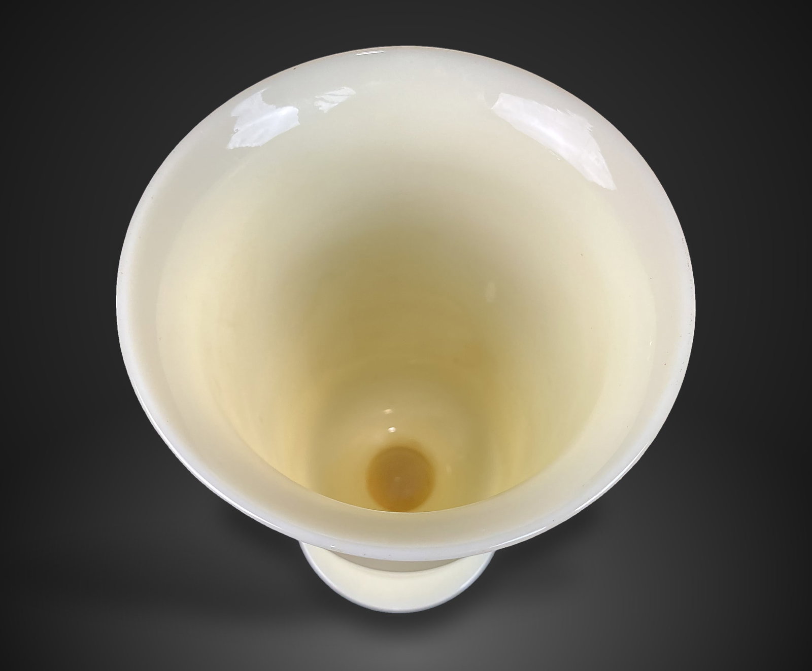 Steuben Ivory Glass Footed Vase - 5