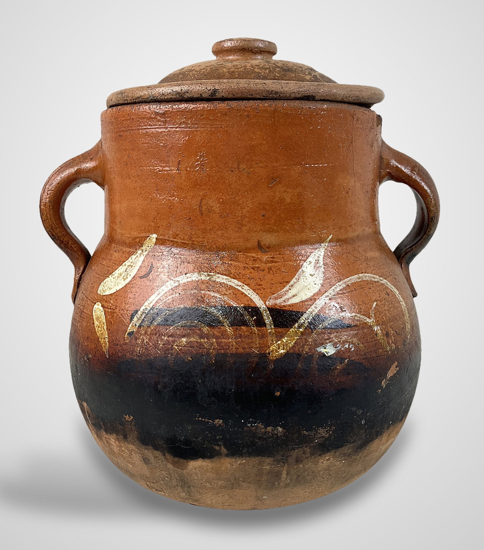 Mexican Folk Art Terracotta Pot - 2