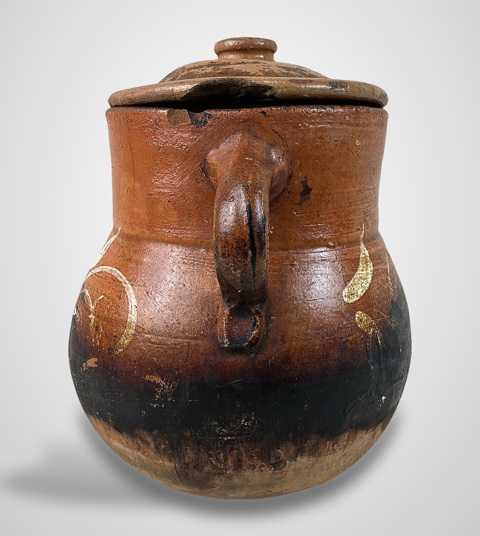Mexican Folk Art Terracotta Pot - 4