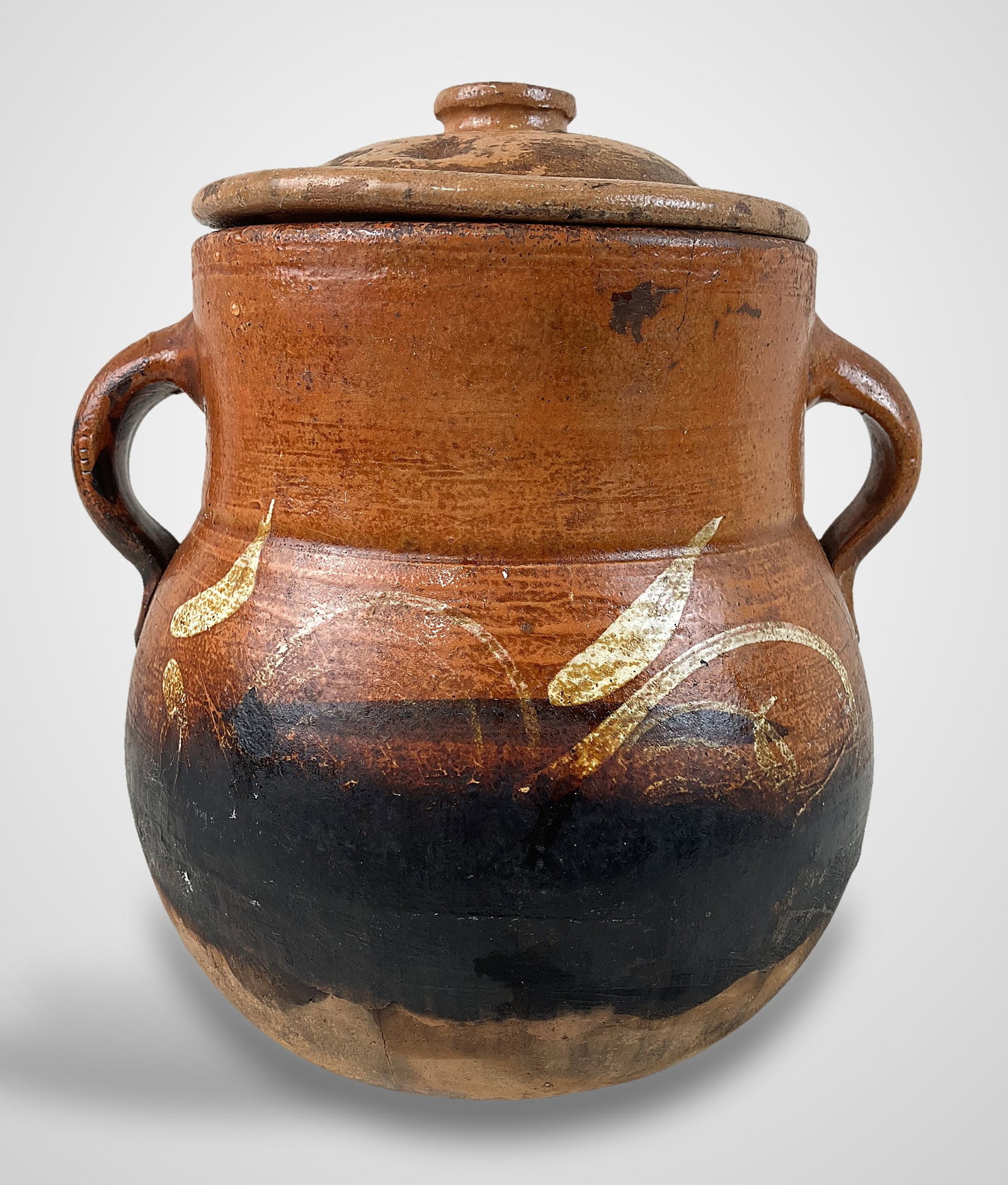 Mexican Folk Art Terracotta Pot - 6