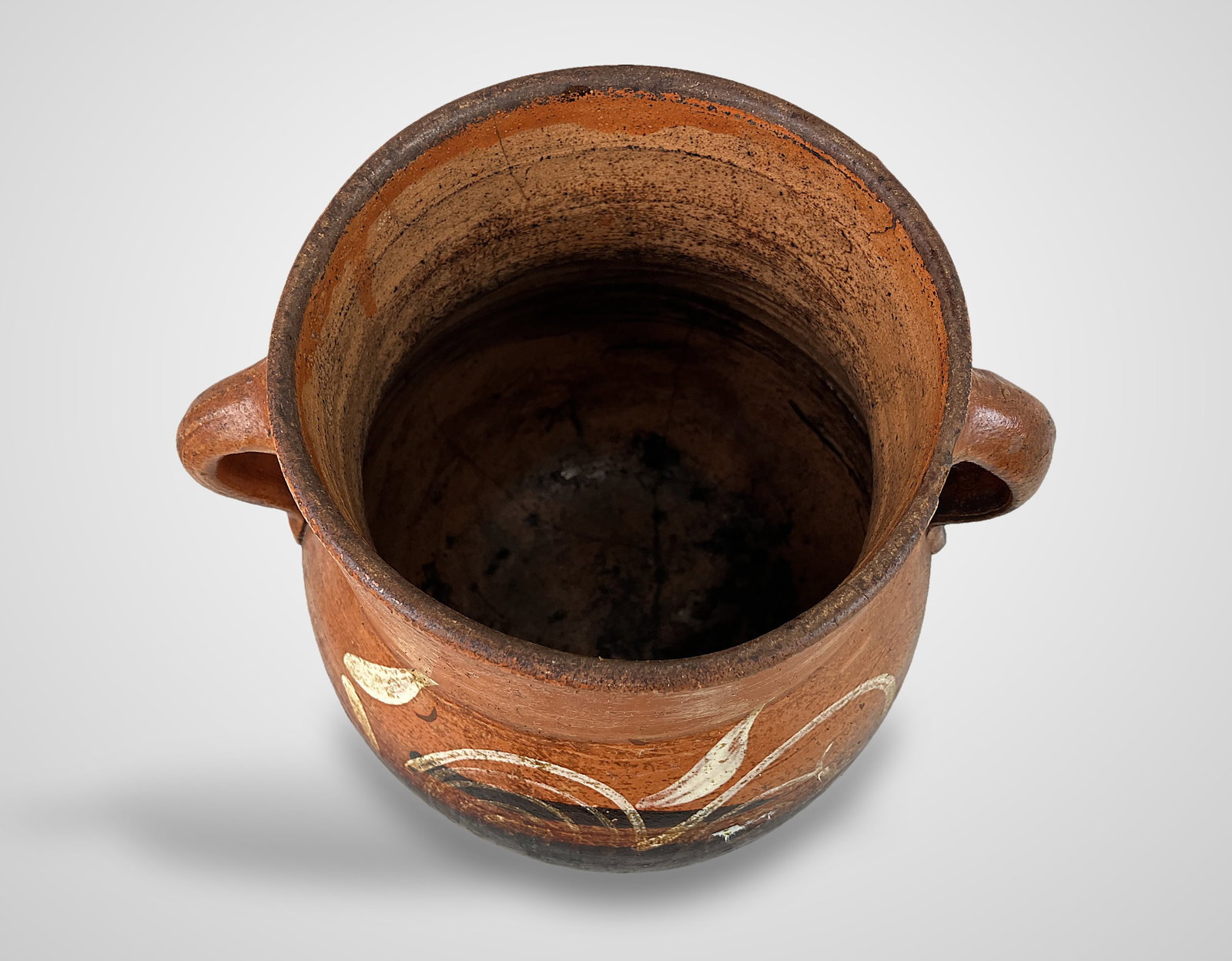 Mexican Folk Art Terracotta Pot - 8