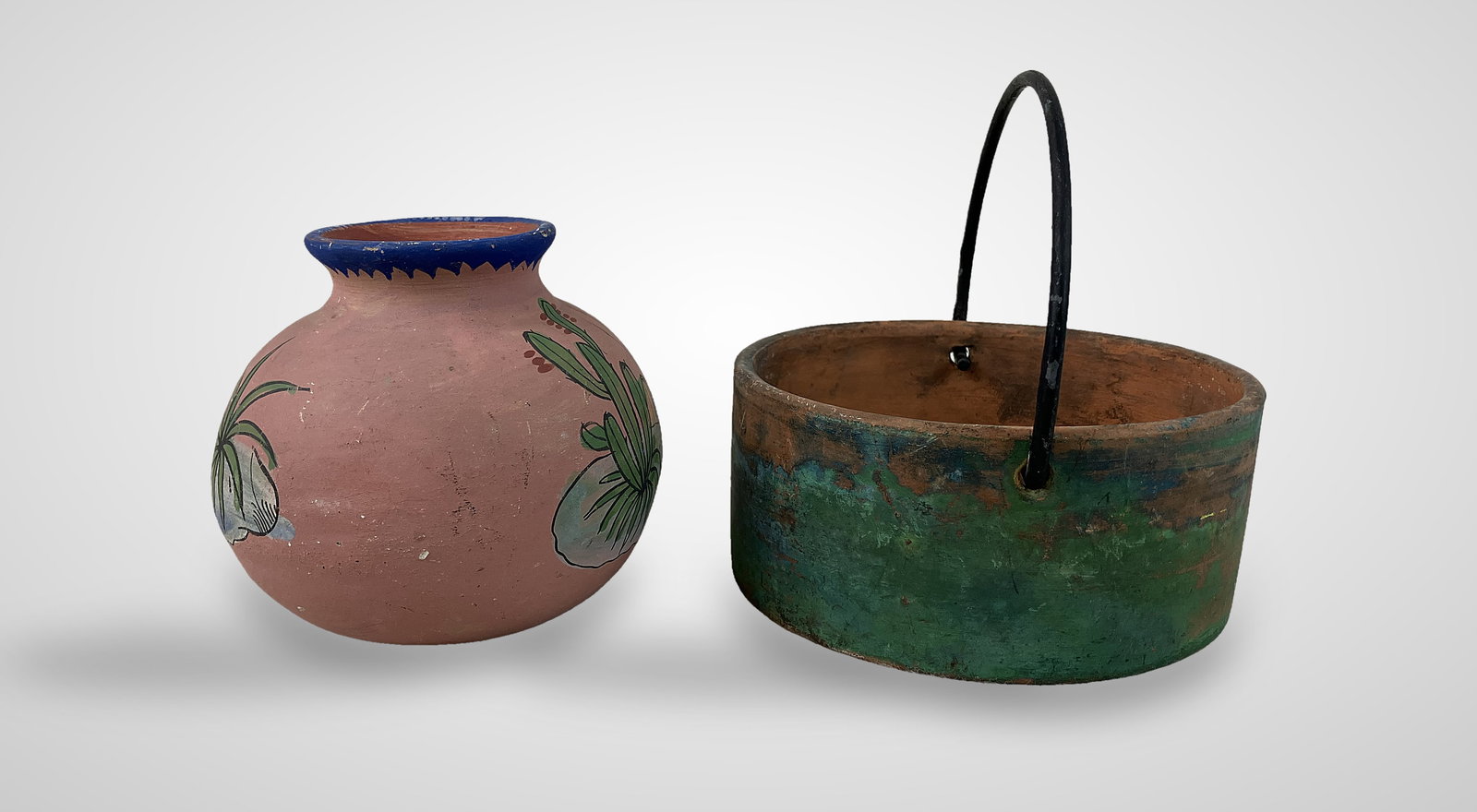 Three Mexican Folk Art Pottery Vessels - 10