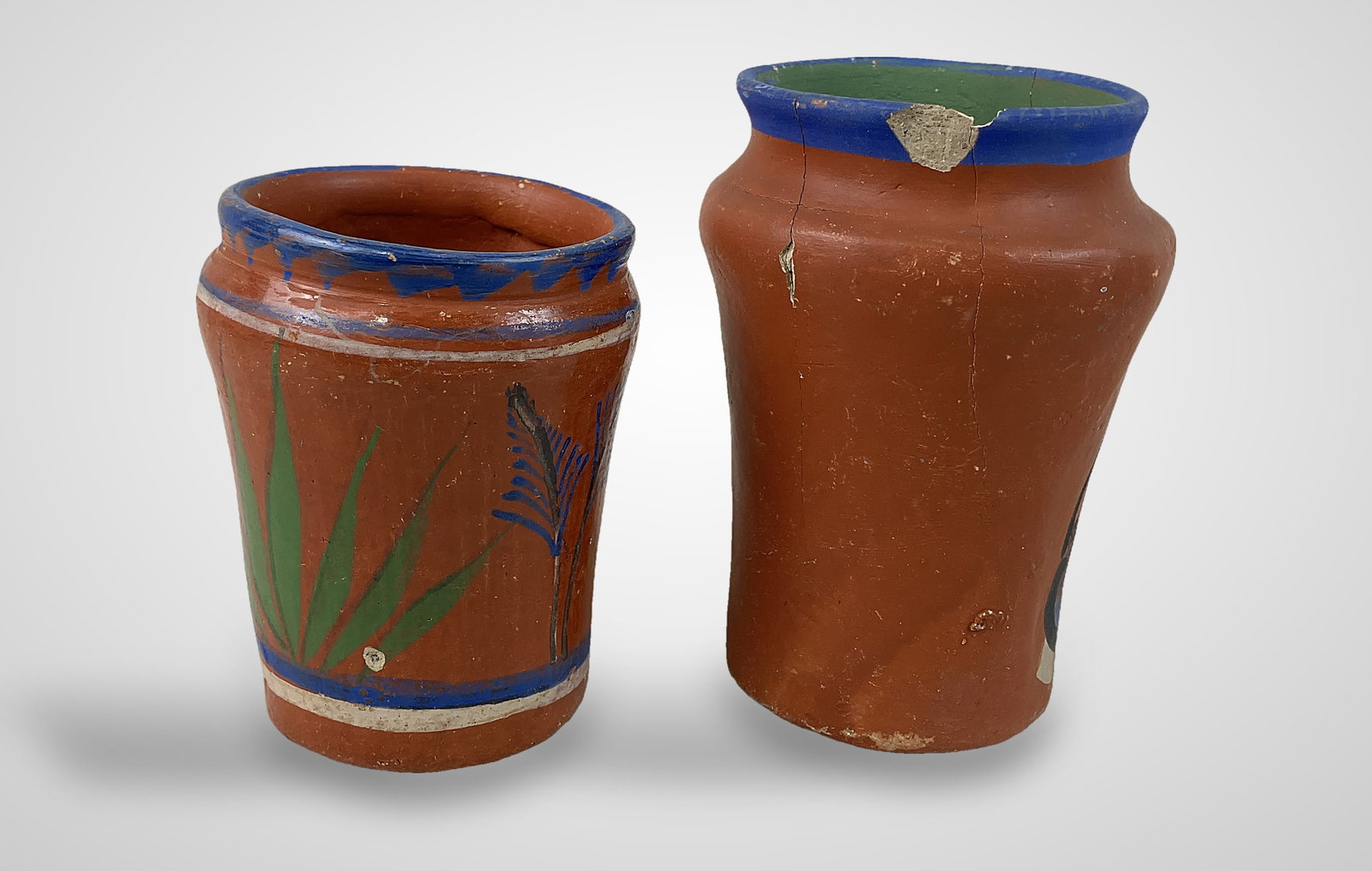 Mexican Folk Art Pottery Vases - 10