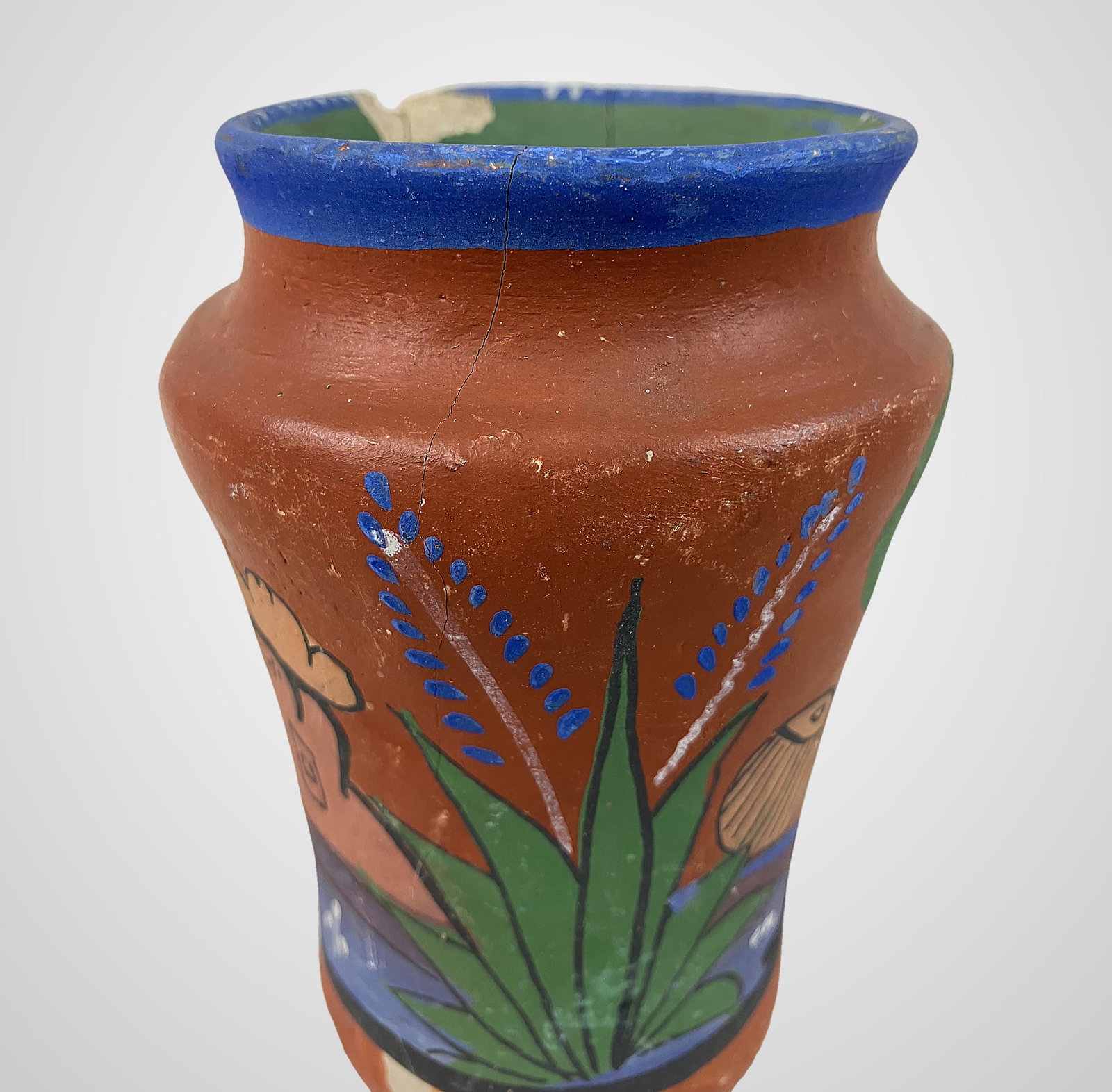 Mexican Folk Art Pottery Vases - 14