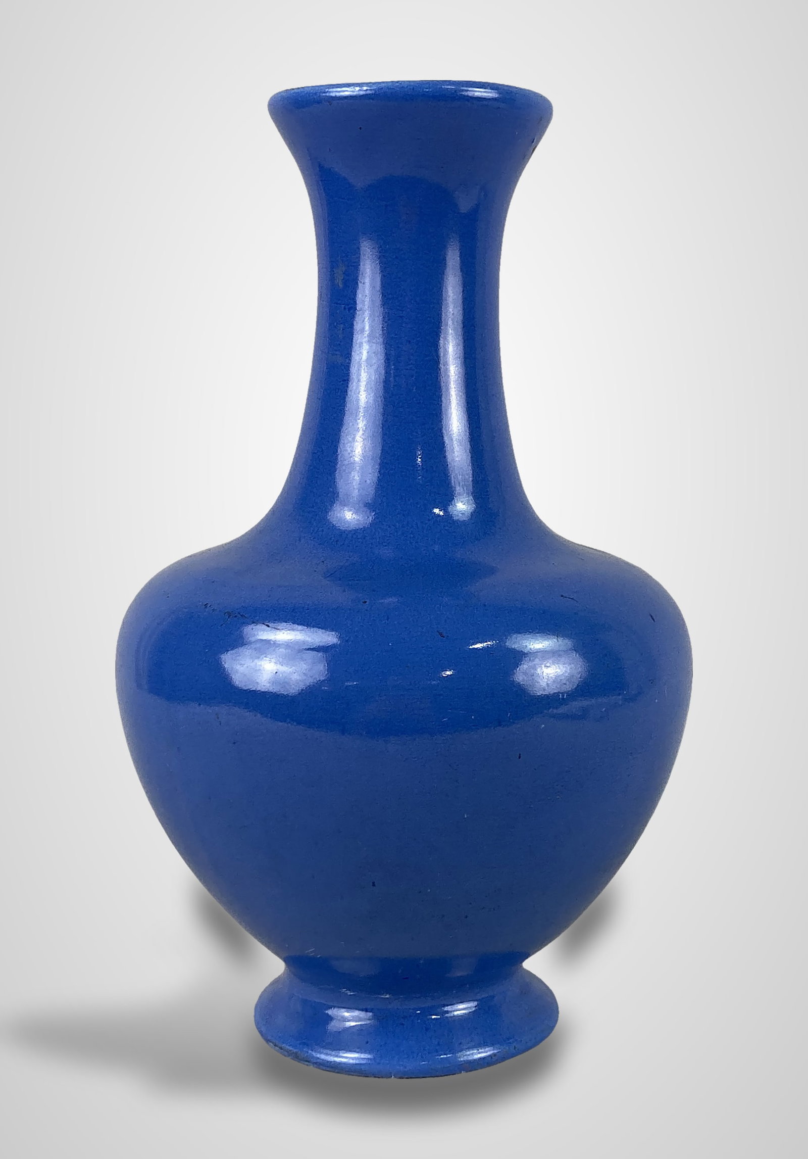 Early 20th Century Marmor Blue Flower Vase - 4