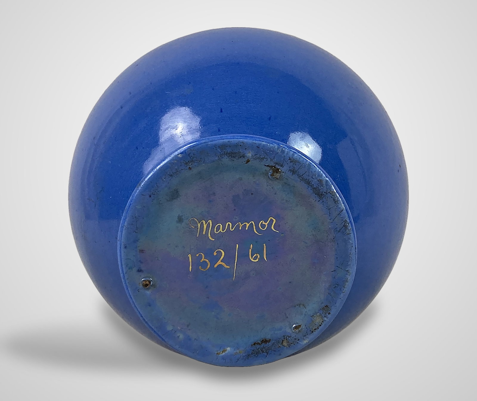 Early 20th Century Marmor Blue Flower Vase - 6