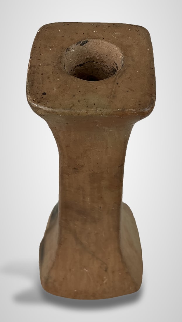 Catawba Indian Pottery Candlestick - 7