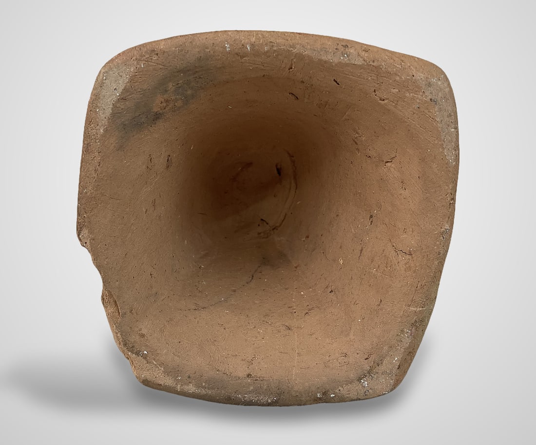 Catawba Indian Pottery Candlestick - 8