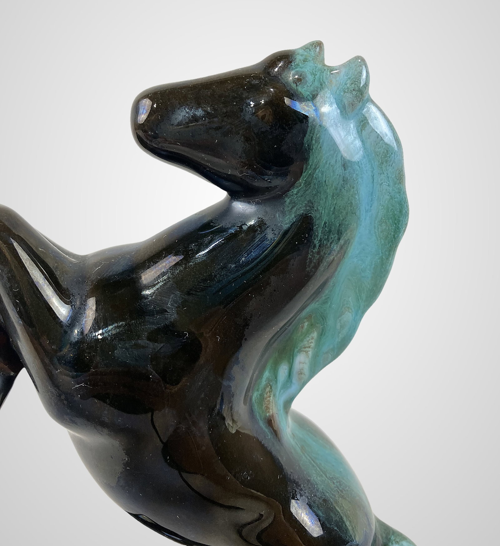 Blue Mountain Pottery Rearing Horse - 6