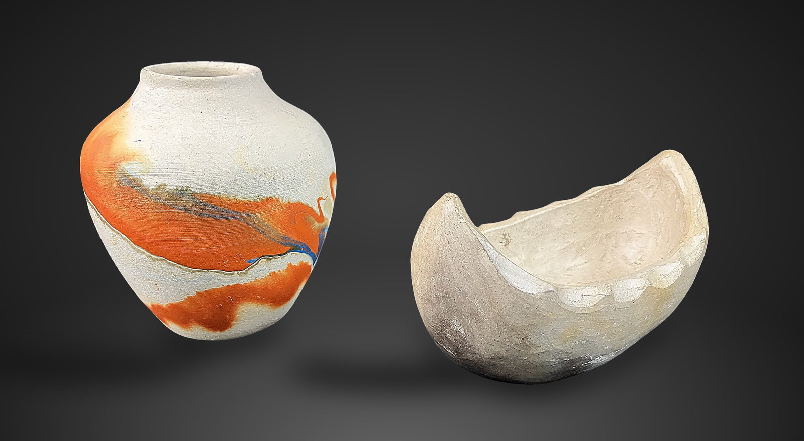 Pottery Duo Including Catawba Indian