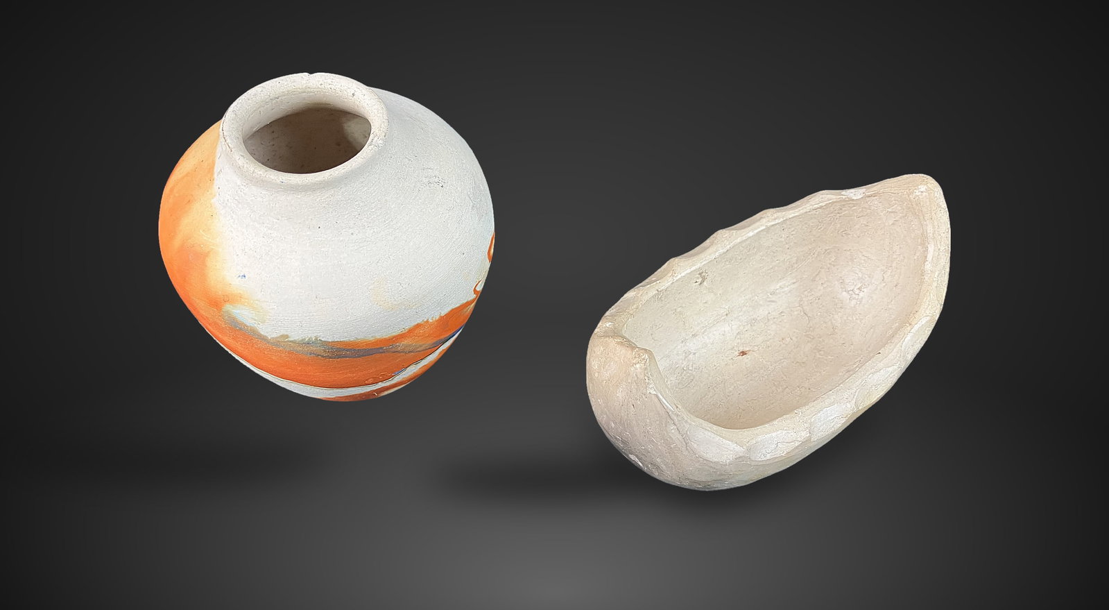 Pottery Duo Including Catawba Indian - 2