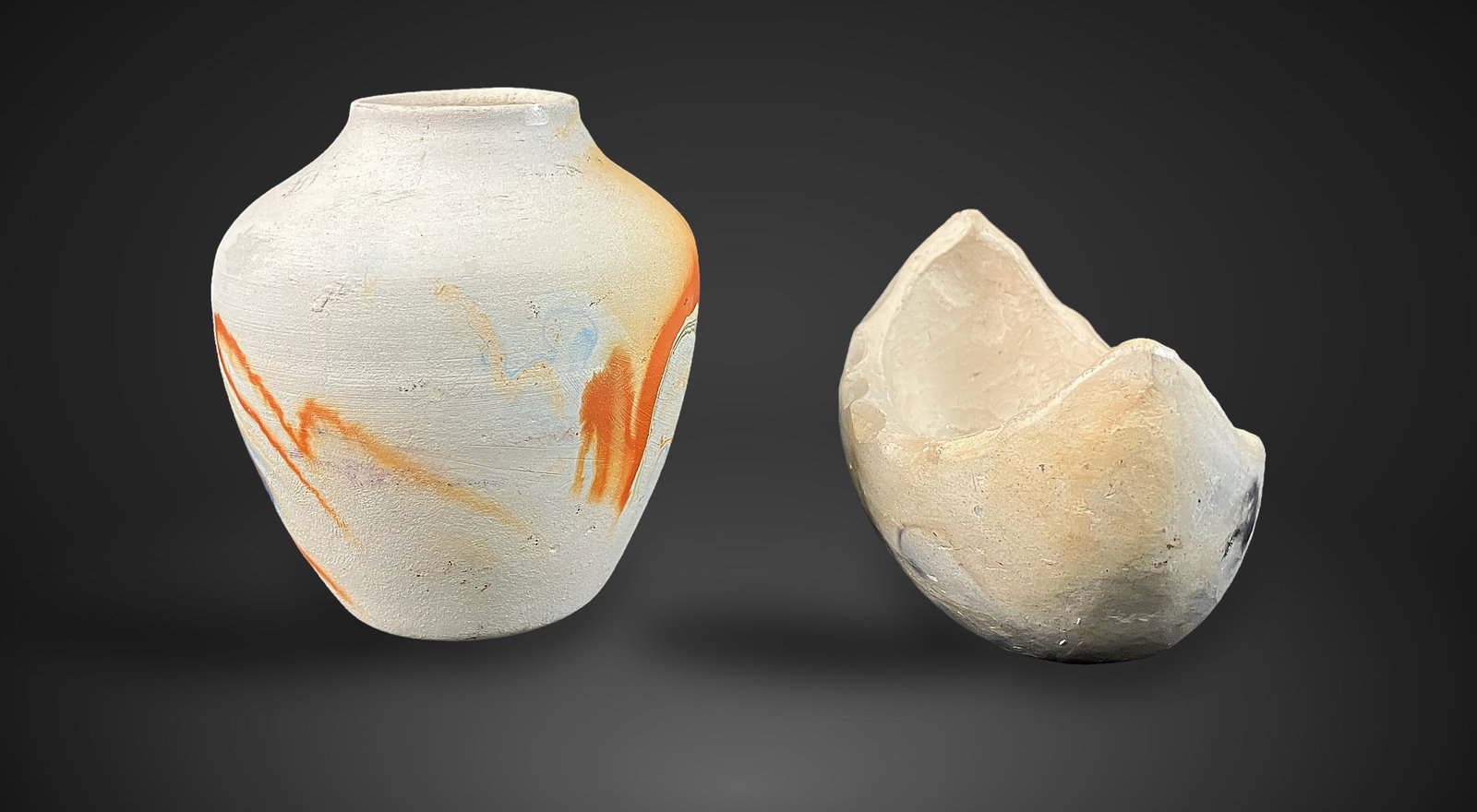 Pottery Duo Including Catawba Indian - 7