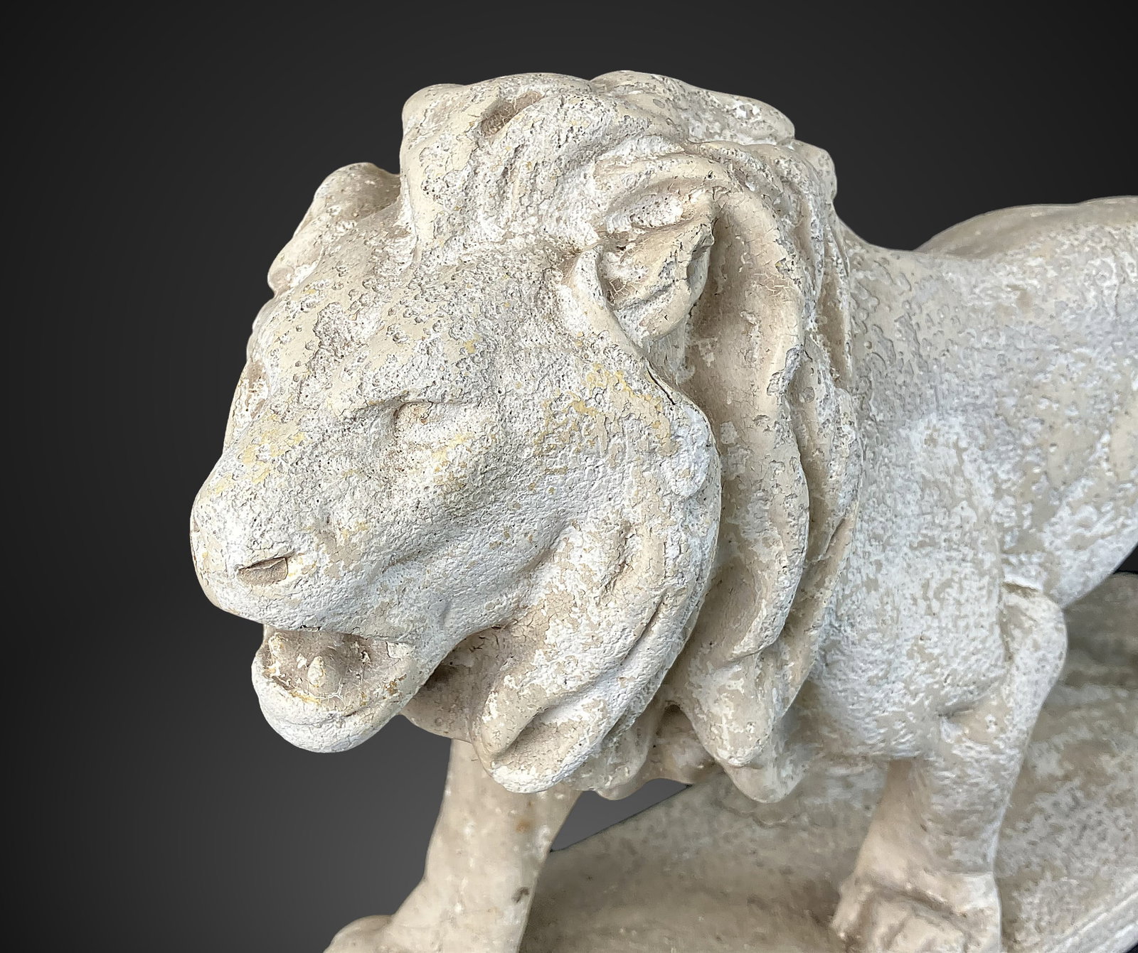 Prowling Lion Sculpture - 2