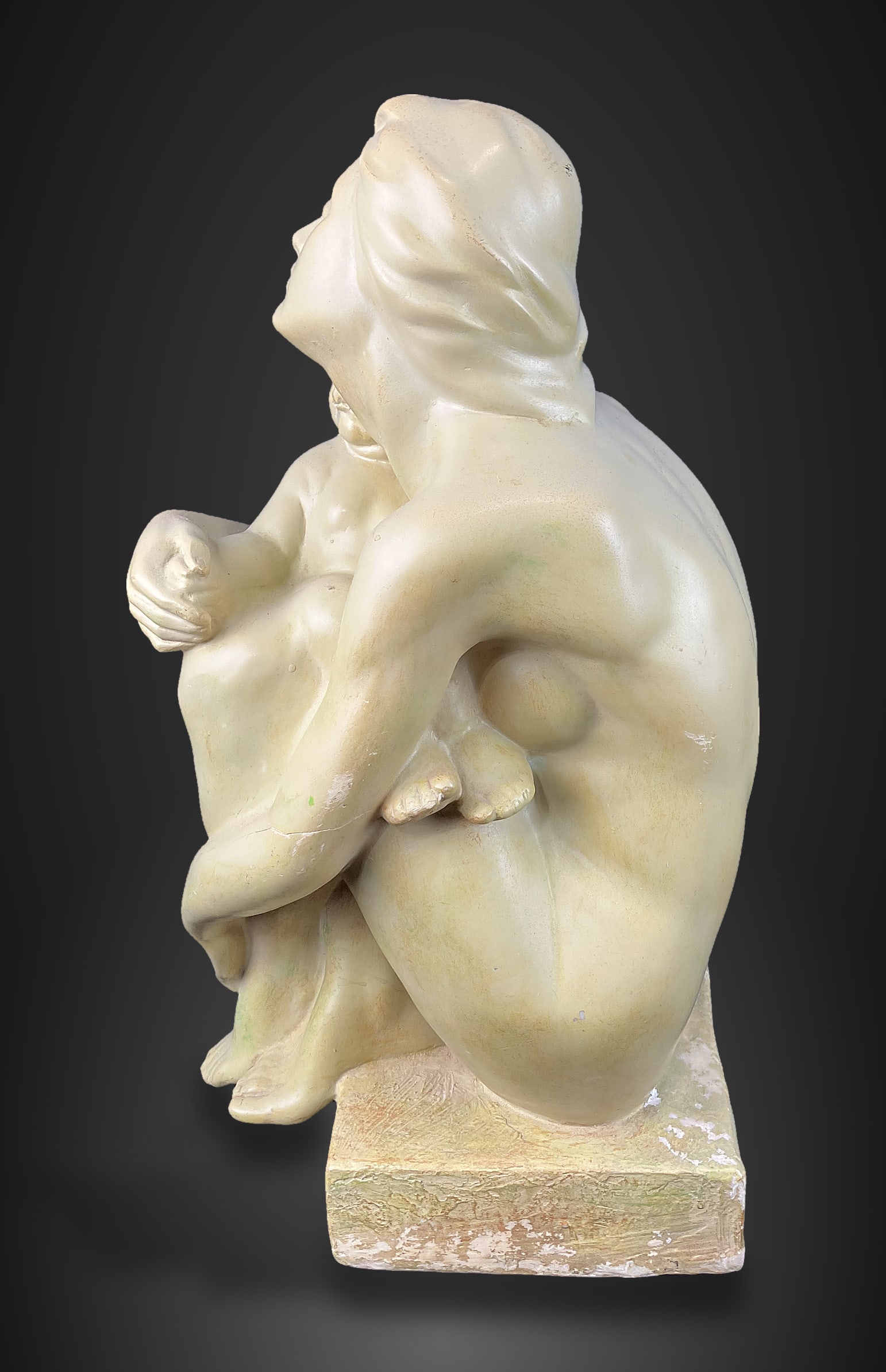 Modernist Mother Embracing Child Sculpture - 9