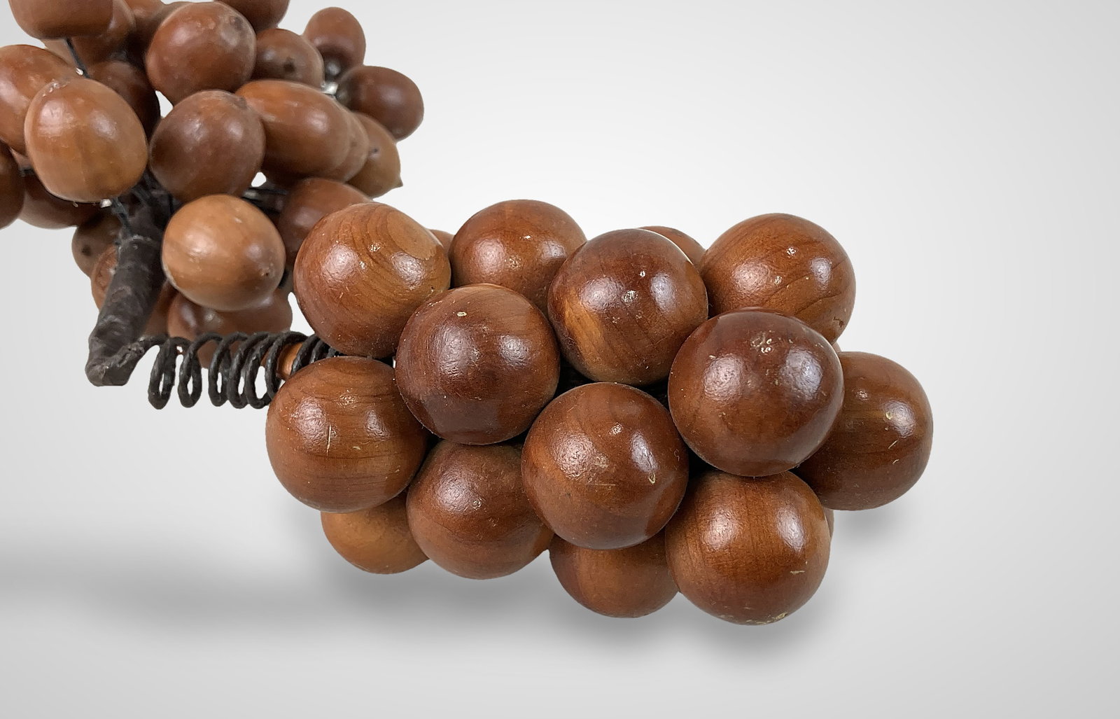 Carved Wood Grapes - 2