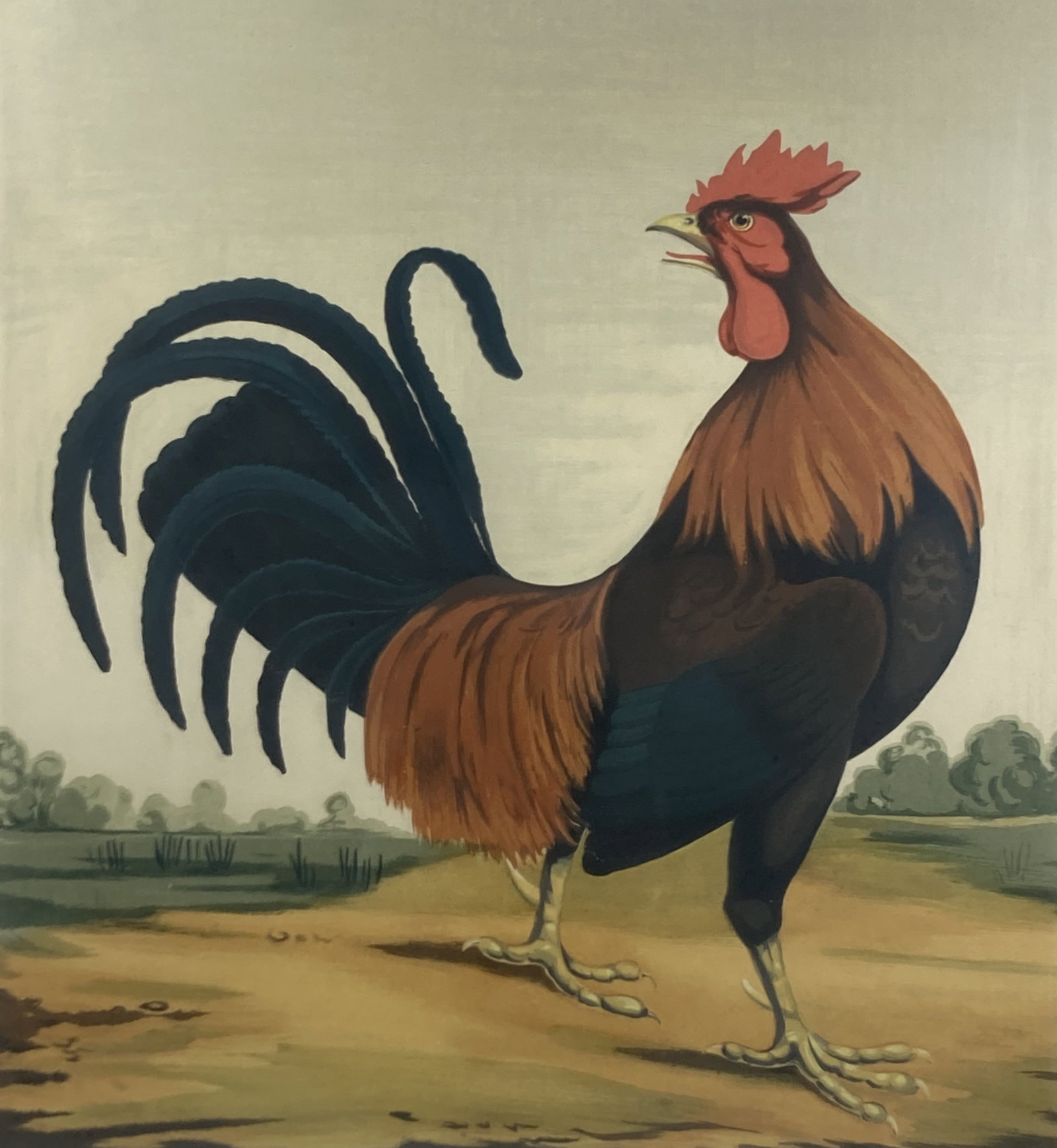David Grose, The Game Cock Inn, Chromolithograph - 2
