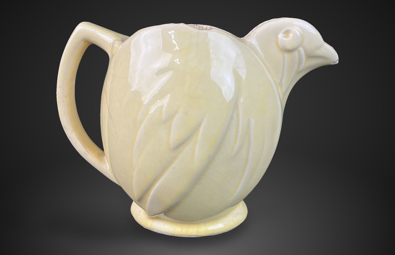 McCoy Pottery Yellow Chicken Pitcher - 5