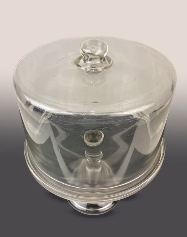 19th Century Glass Dome Cake Stand - 2