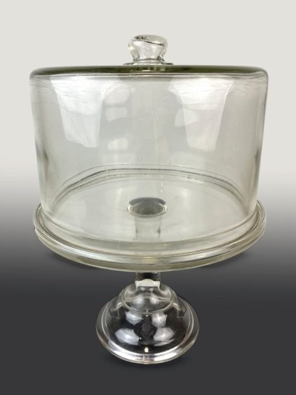 19th Century Glass Dome Cake Stand - 3