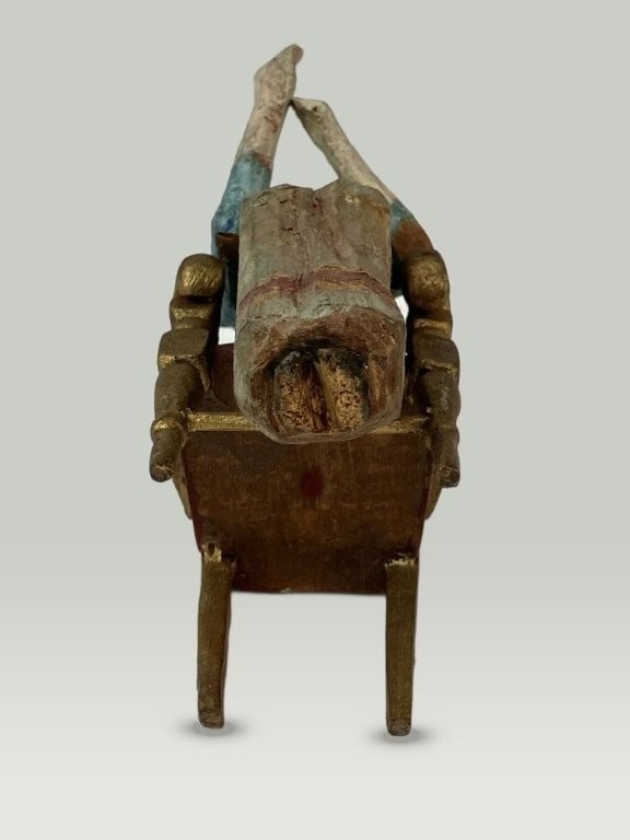 Folk Art Polychromed Figural Carving - 7