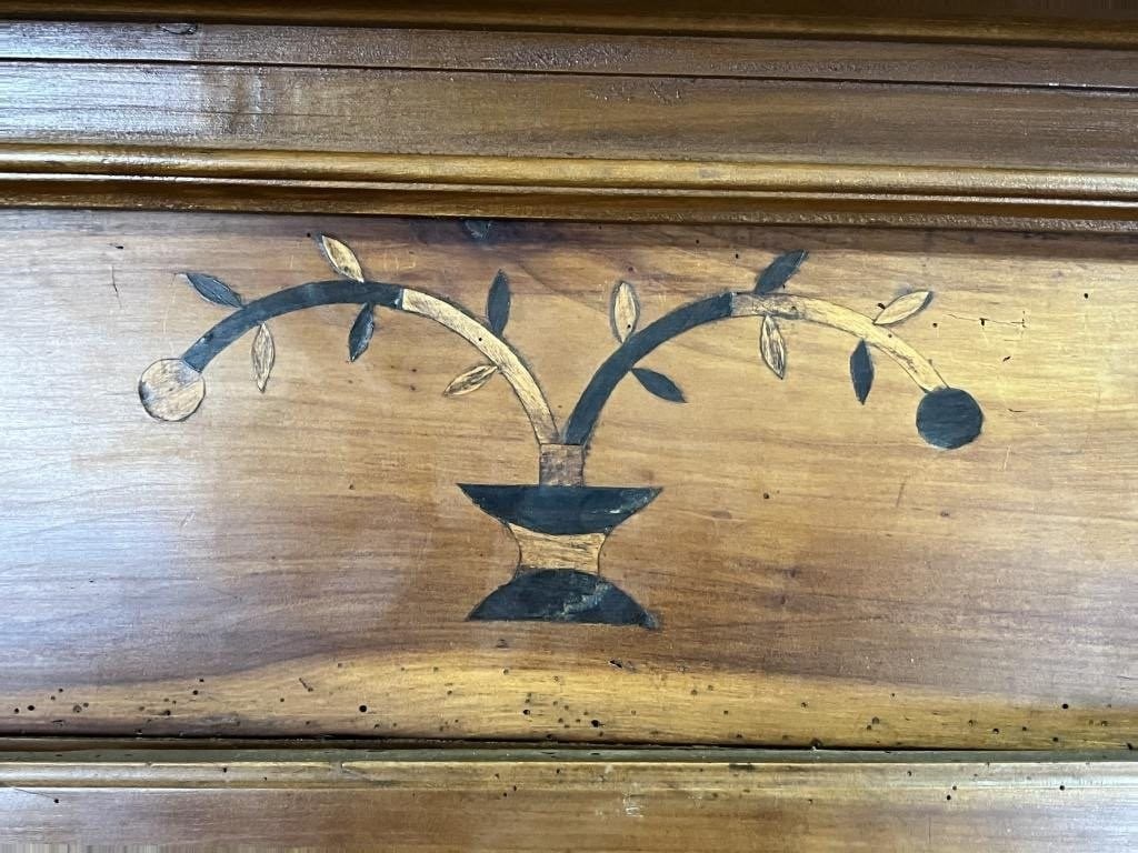 19th Century French Marquetry Inlay Armoire - 2
