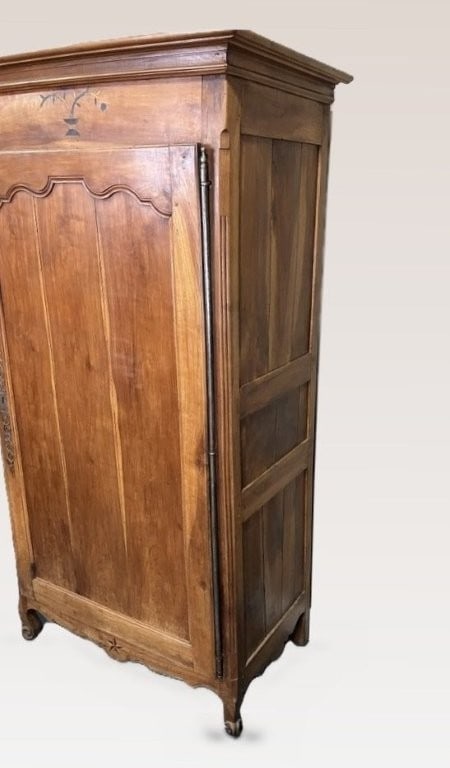 19th Century French Marquetry Inlay Armoire - 5