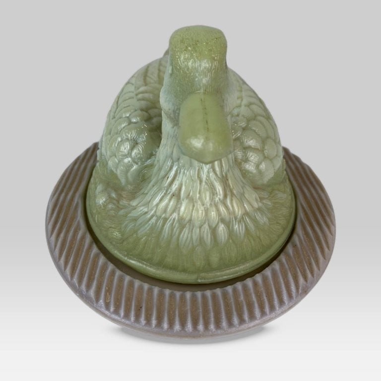 Tiffin Glass Duck Covered Dish - 4