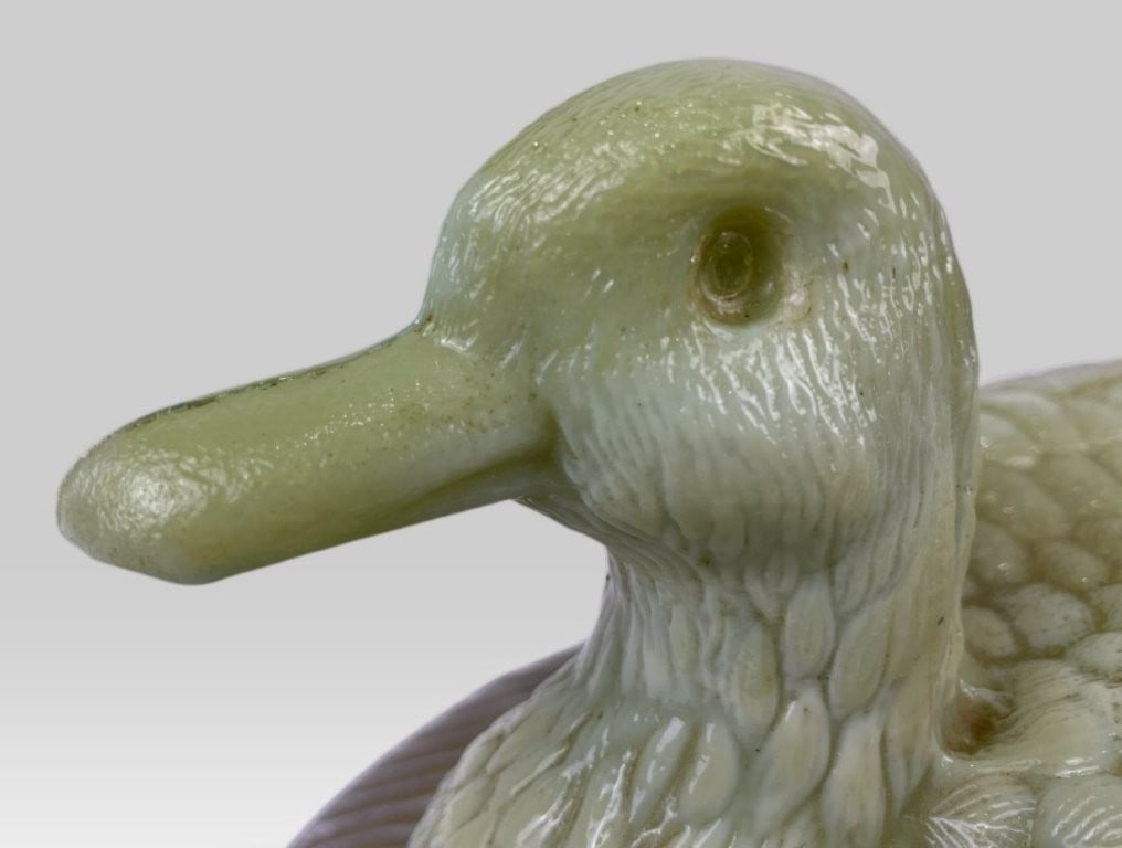Tiffin Glass Duck Covered Dish - 7