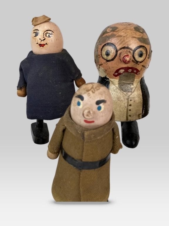 Folk Art Polychromed Figural Toys - 3