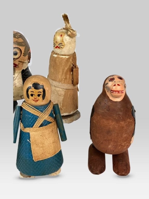 Folk Art Polychromed Figural Toys - 4