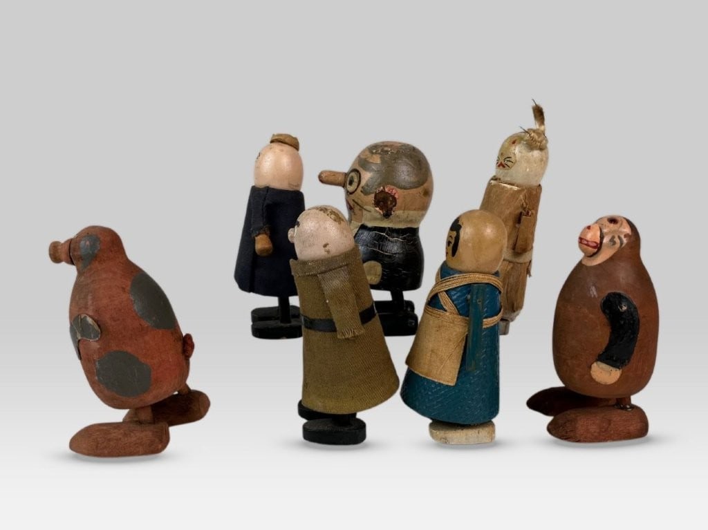 Folk Art Polychromed Figural Toys - 7