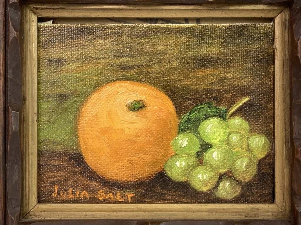 Pair of Fruit Still Life, Oil Paintings - 2