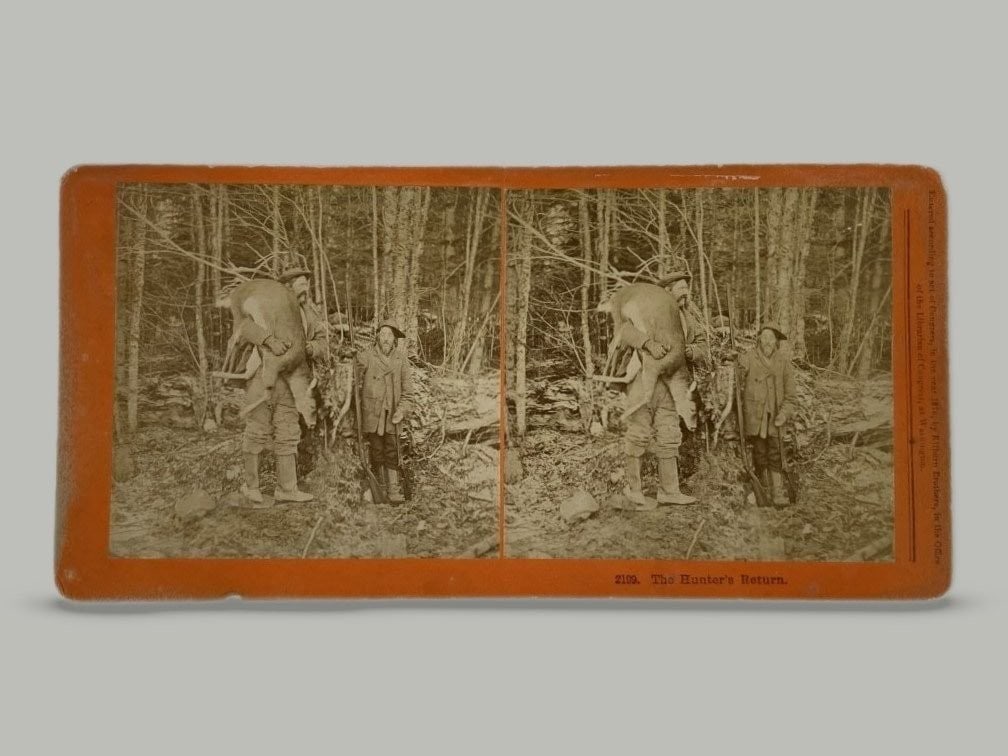 Stereoscope The Hunters Return Photo Card (1 of 5)