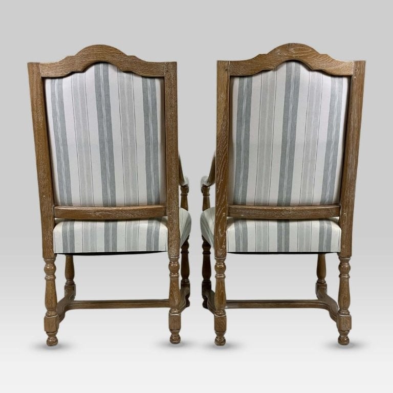 Pair of Transitional Upholstered Armchairs - 5
