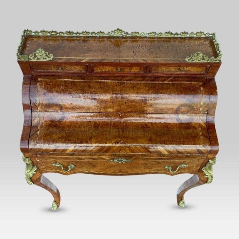 Louis XV Style Cylinder Desk - 2
