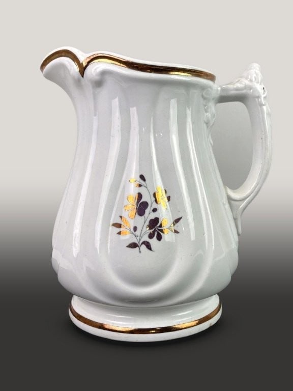 Decorated Ironstone Pitcher - 3