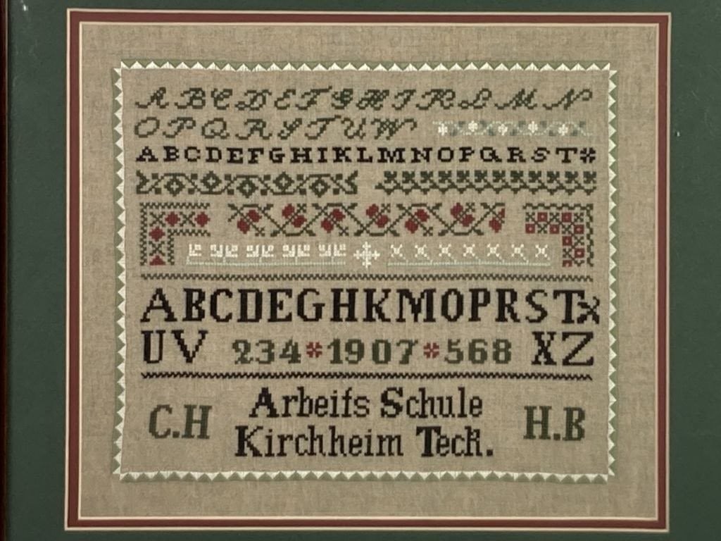 Early 20th-Century Needlepoint Sampler - 2