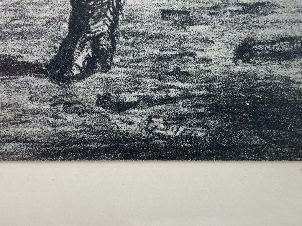 Harry Wickey, Hogs Near a Corncrib, Print - 4